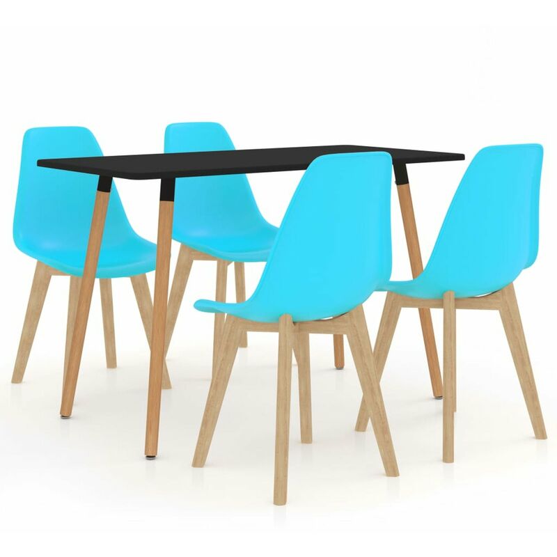 

Happyshopping - Juego de comedor 5 piezas azul