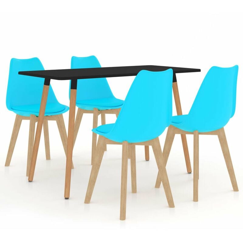 

Happyshopping - Juego de comedor 5 piezas azul