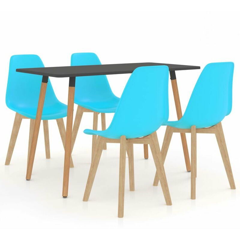 

Happyshopping - Juego de comedor 5 piezas azul