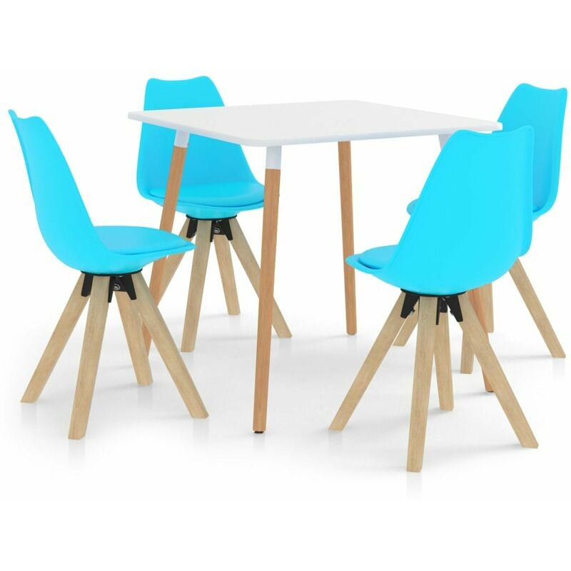 

Happyshopping - Juego de comedor 5 piezas azul