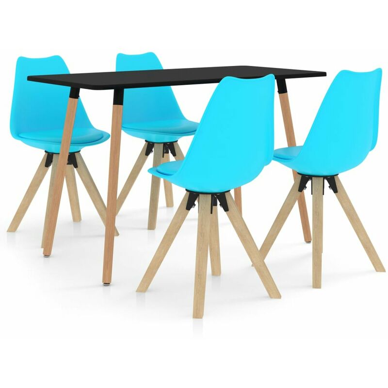 

Happyshopping - Juego de comedor 5 piezas azul