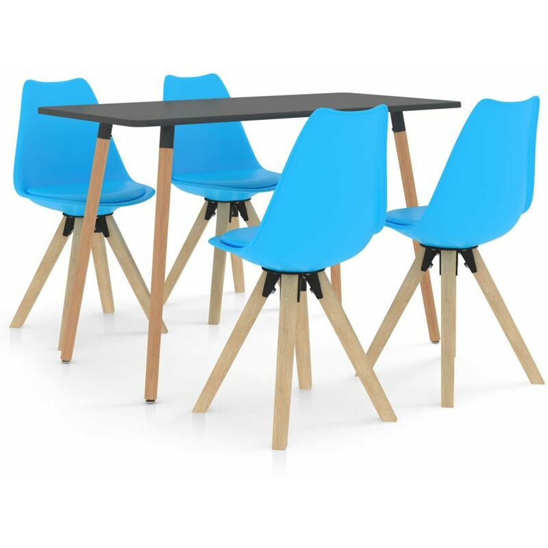 

Happyshopping - Juego de comedor 5 piezas azul