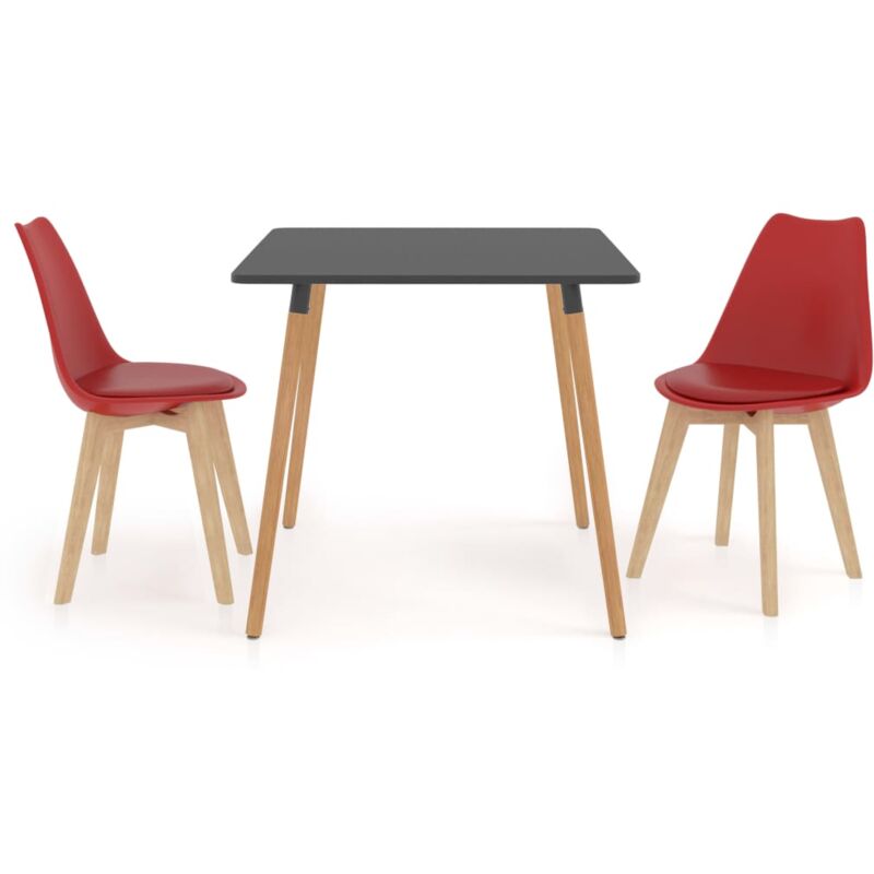 

Vidaxl - Juego de Comedor 3 Piezas Rojo Modelo 3 - Rojo