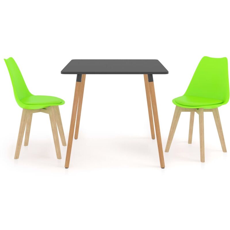 

vidaXL Juego de Comedor 3 Piezas Verde Modelo 3 - Verde