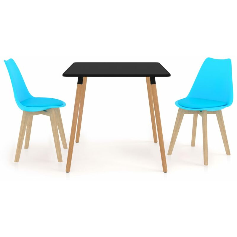 

vidaXL Juego de Comedor 3 Piezas Azul Modelo 2 - Azul