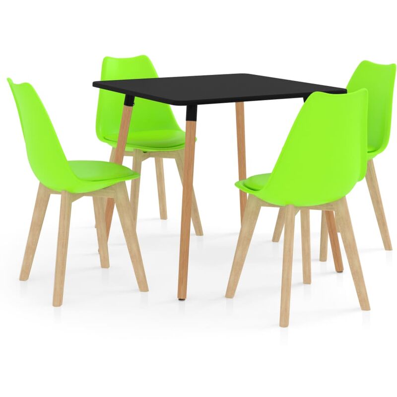 

vidaXL Juego de Comedor 5 Piezas Verde Modelo 2 - Verde