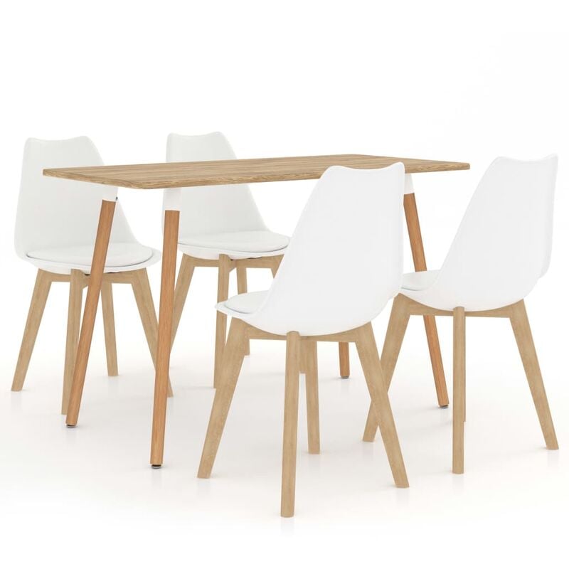 

Juego de comedor 5 piezas blanco