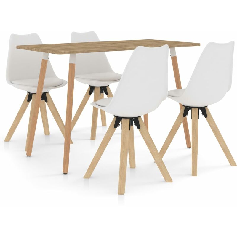 

Youthup - Juego de comedor 5 piezas blanco - Blanco