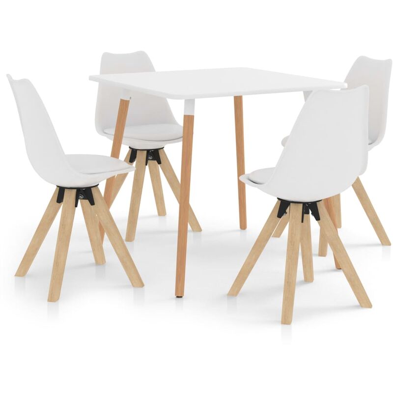 

Youthup - Juego de comedor 5 piezas blanco - Blanco