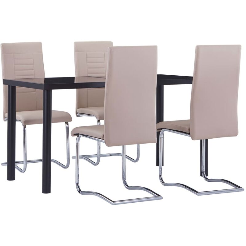 

Juego de comedor 5 piezas cuero sintético color capuchino