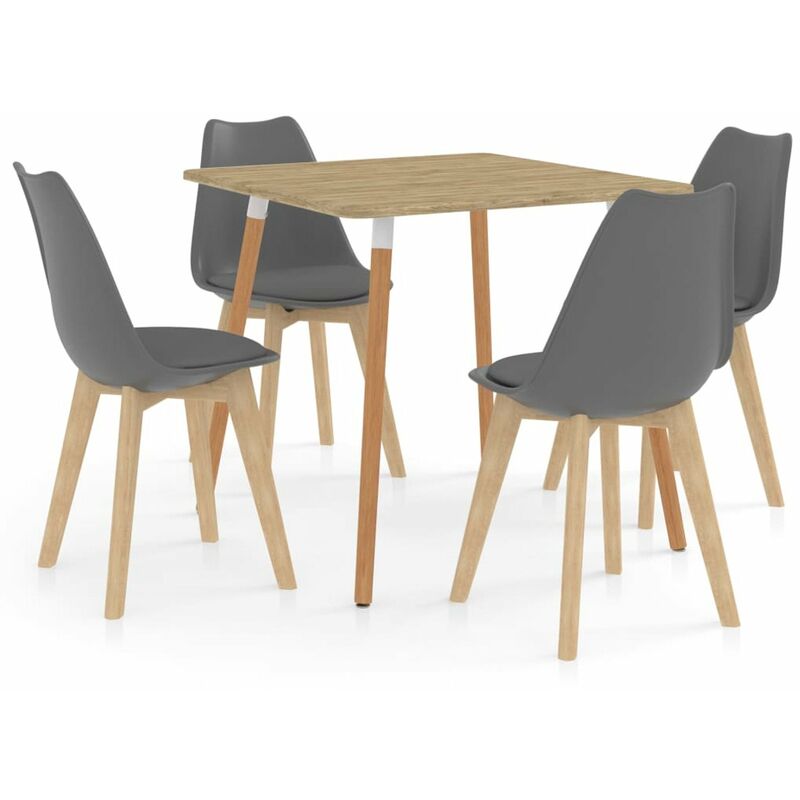

Juego de comedor 5 piezas gris