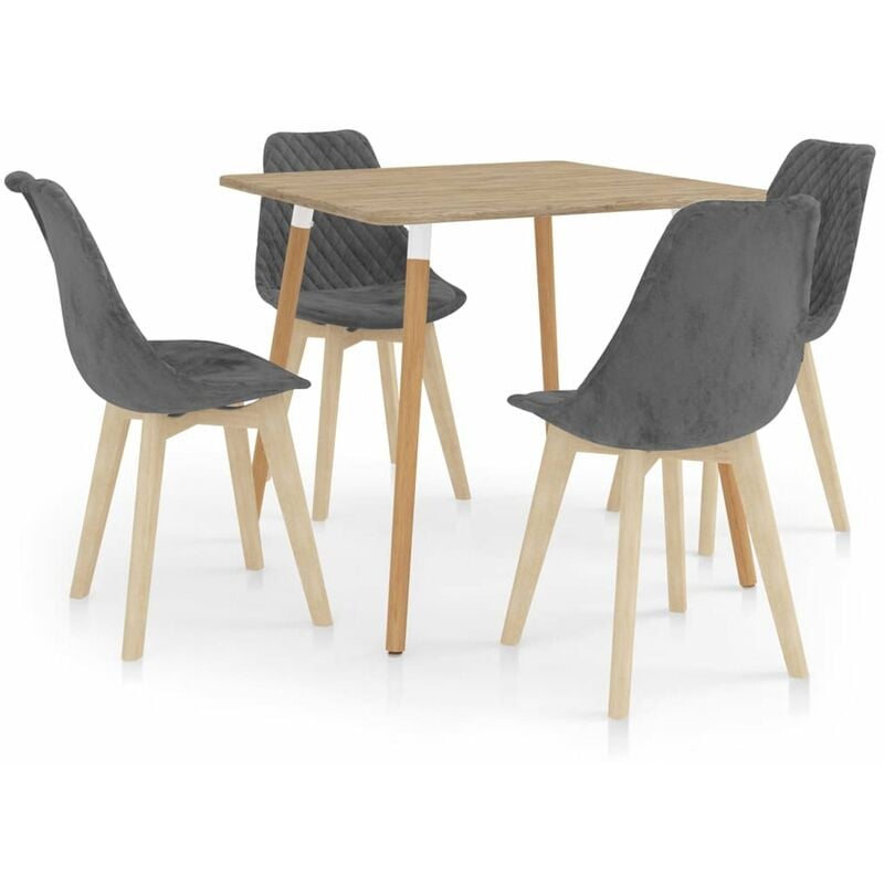 

Juego de comedor 5 piezas gris