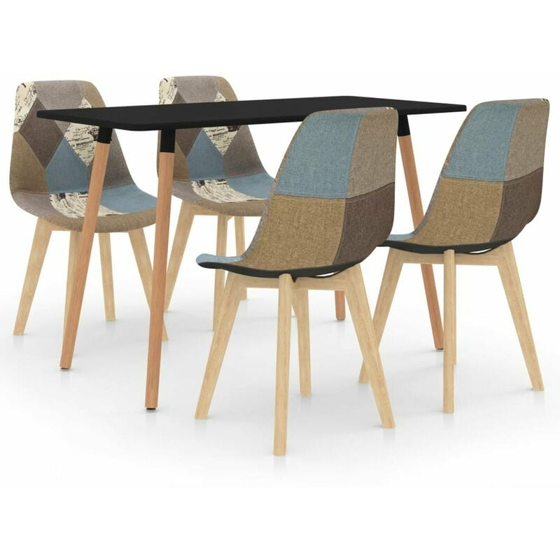 

Happyshopping - Juego de comedor 5 piezas gris