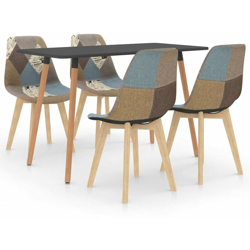 

Happyshopping - Juego de comedor 5 piezas gris
