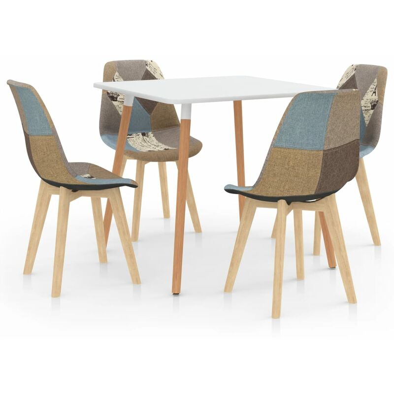 

BHD - Juego de comedor 5 piezas gris