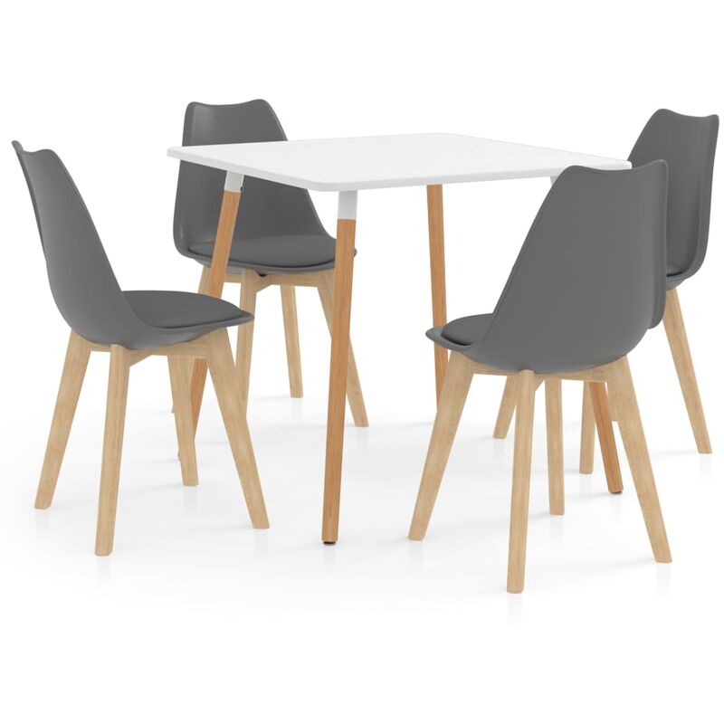 

Juego de comedor 5 piezas gris