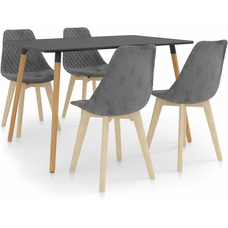 

Juego de comedor 5 piezas gris