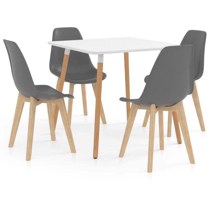 

Juego de comedor 5 piezas gris