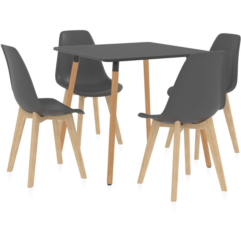 

Juego de comedor 5 piezas gris