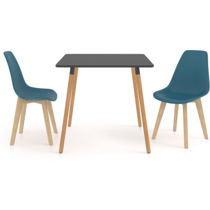 

vidaXL Juego de Comedor 3 Piezas Turquesa Modelo 3 - Turquesa