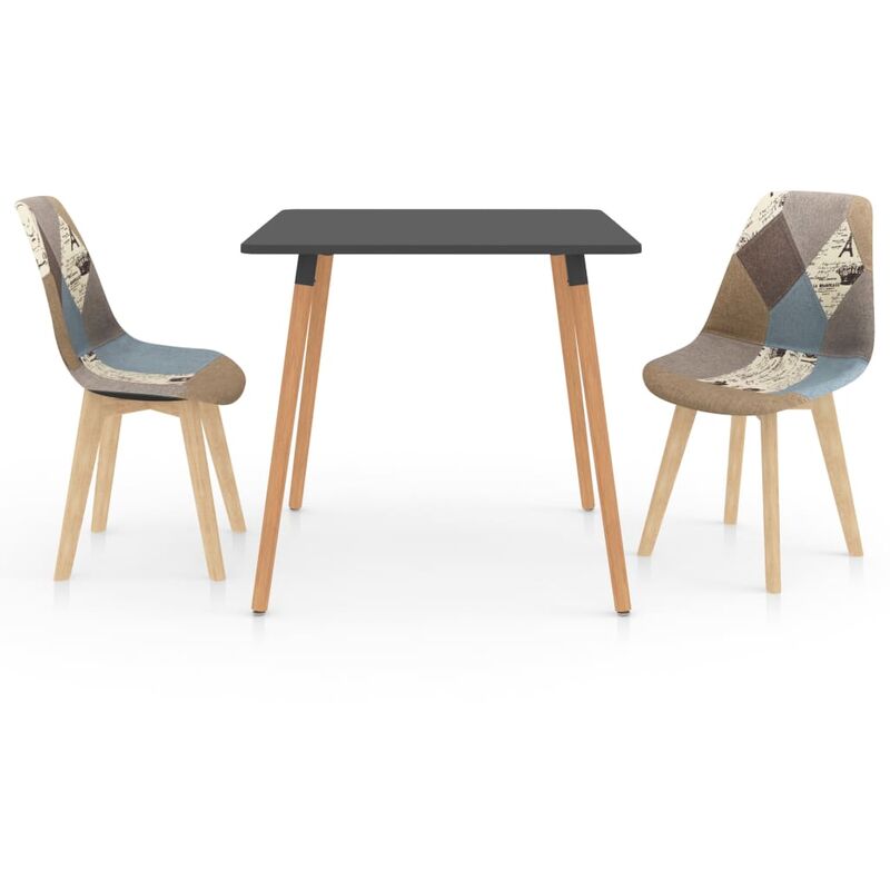

vidaXL Juego de Comedor 3 Piezas Gris Modelo 3 - Gris