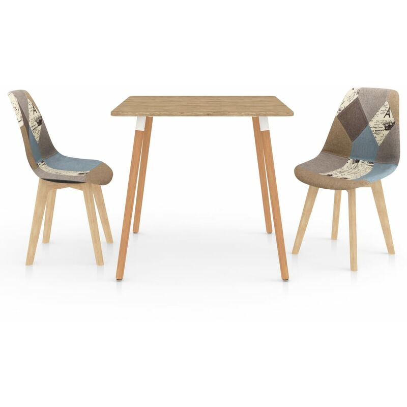 

vidaXL Juego de Comedor 3 Piezas Gris Modelo 4 - Gris