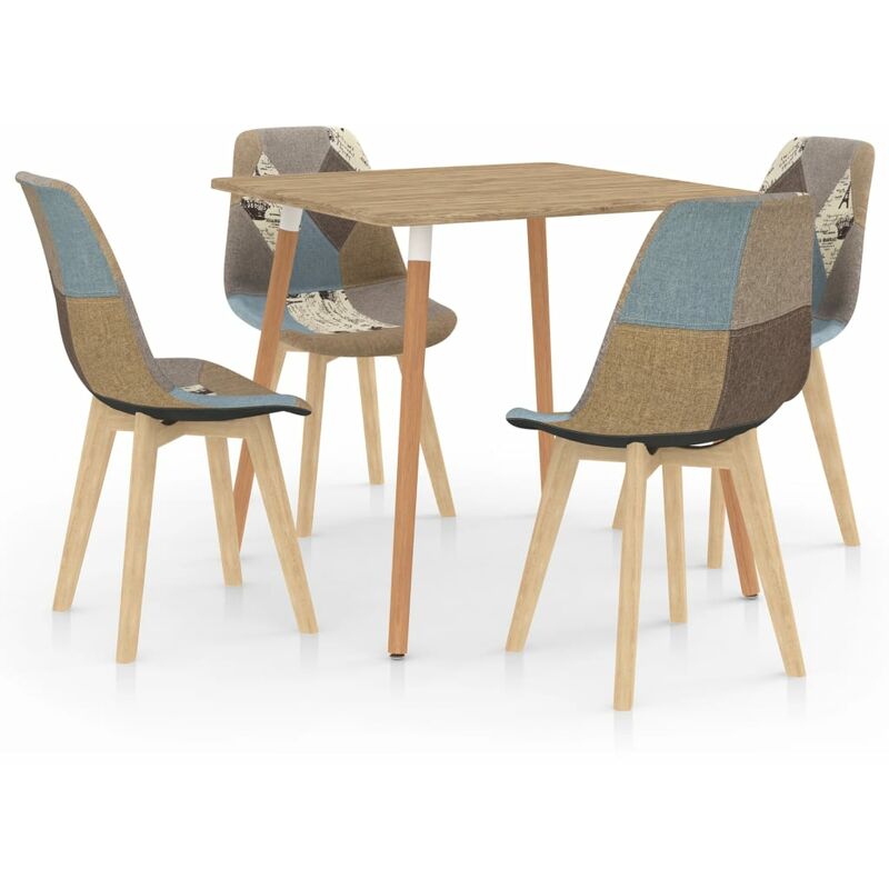

vidaXL Juego de Comedor 5 Piezas Gris Modelo 4 - Gris