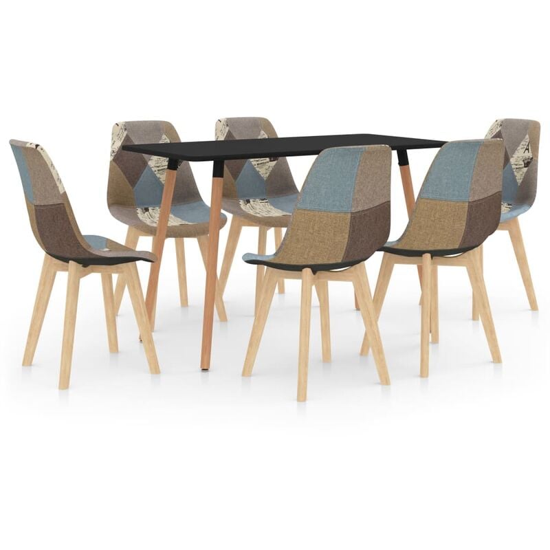 

Vidaxl - Juego de Comedor 7 Piezas Gris Modelo 2 - Gris