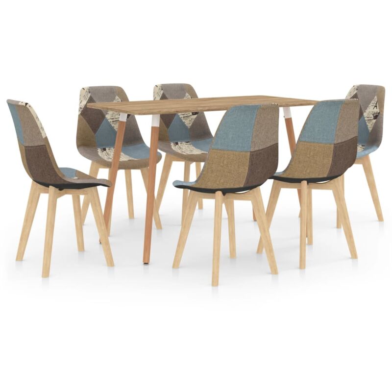 

Vidaxl - Juego de Comedor 7 Piezas Gris Modelo 4 - Gris