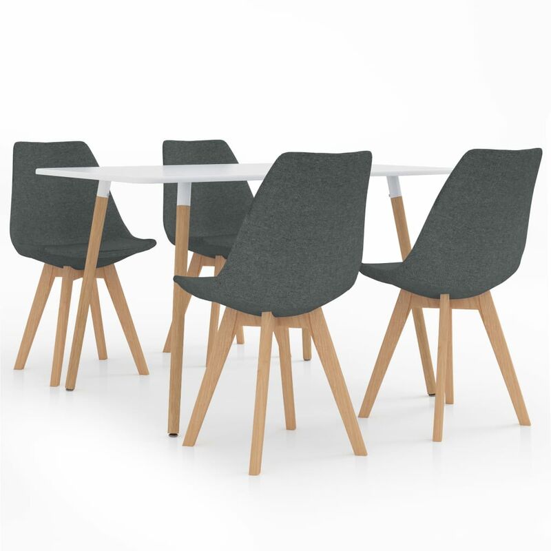 

Juego de comedor 5 piezas gris claro