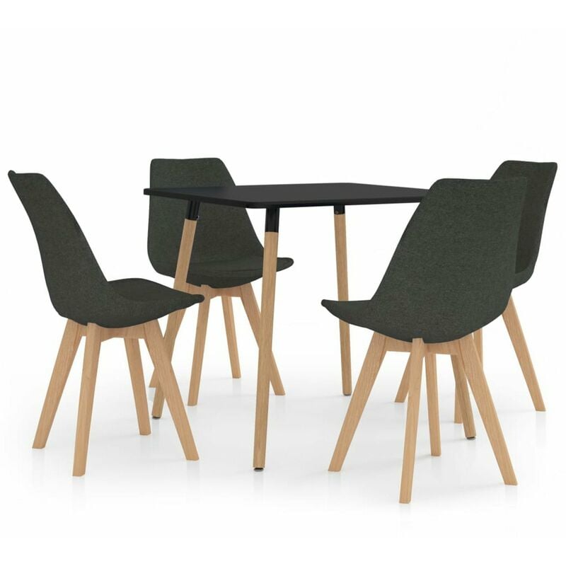 

Juego de comedor 5 piezas gris oscuro