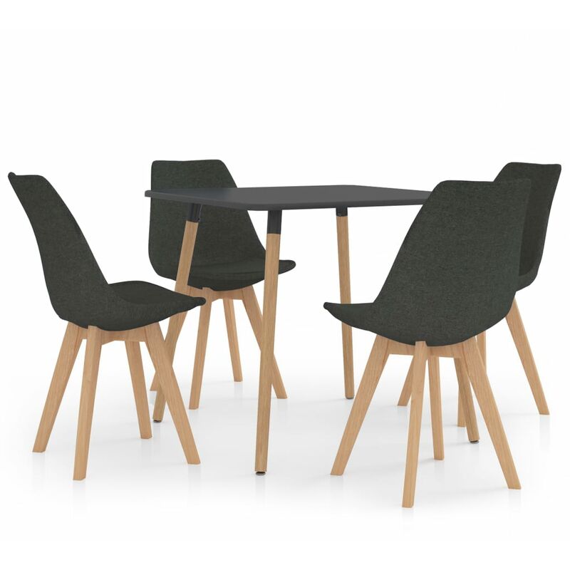

Juego de comedor 5 piezas gris oscuro