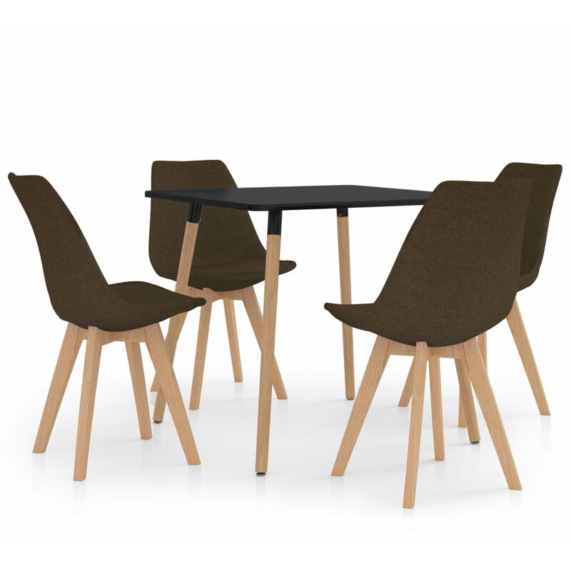 

Juego de comedor 5 piezas marrón
