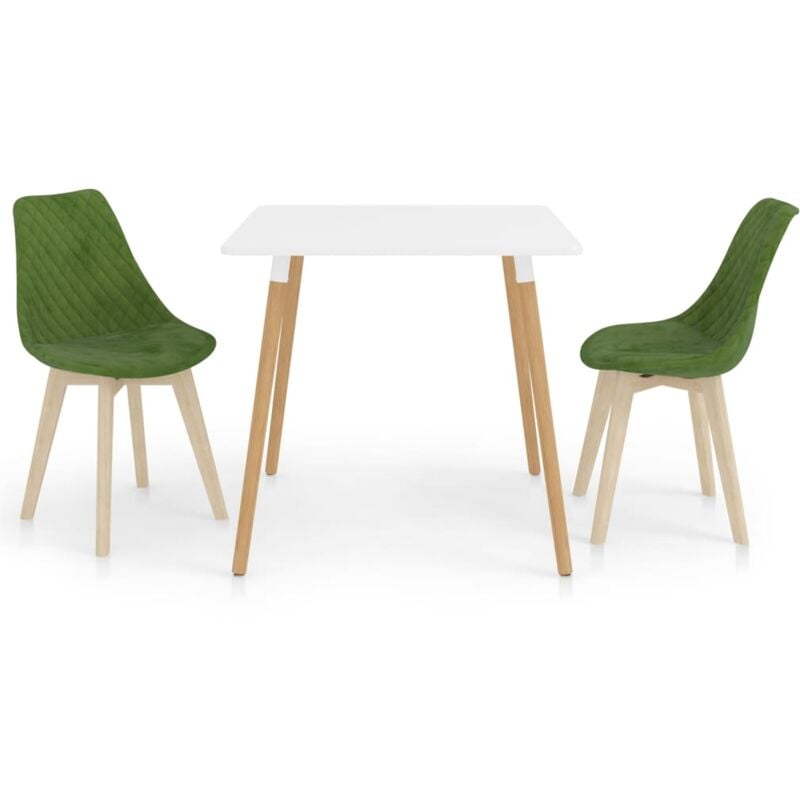 

vidaXL Juego de Comedor 3 Piezas Verde Claro Modelo 1 - Verde