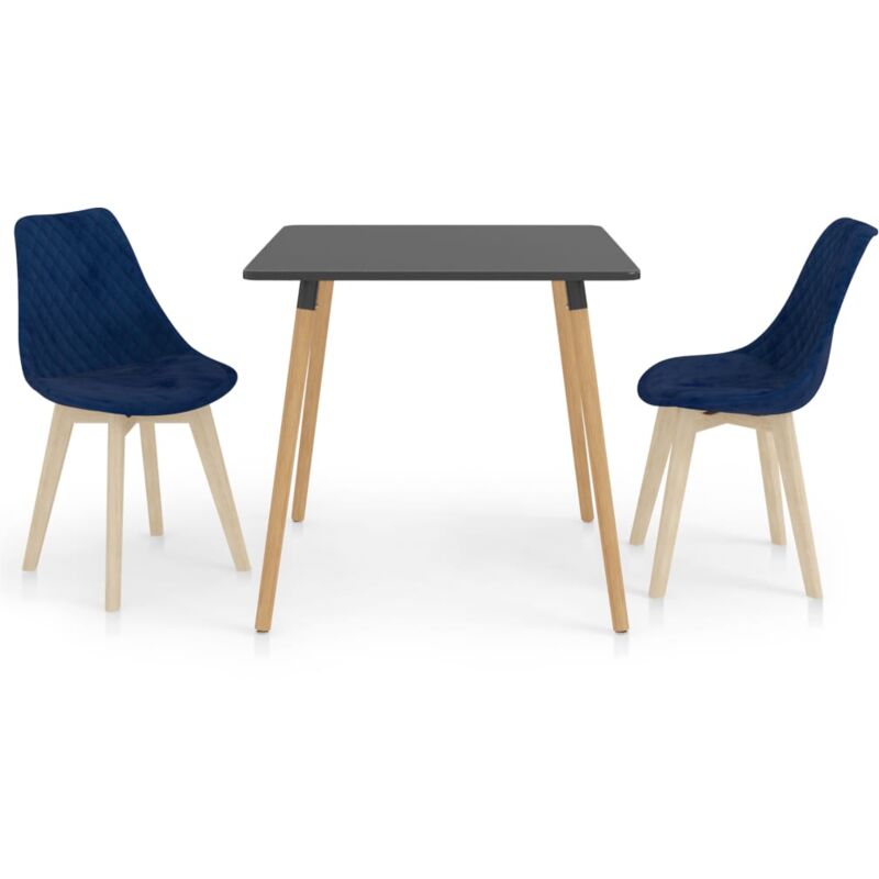 

vidaXL Juego de Comedor 3 Piezas Azul Modelo 3 - Azul