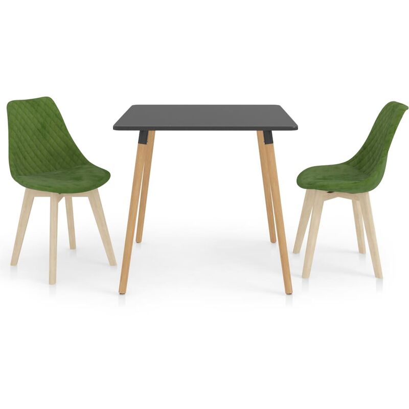 

vidaXL Juego de Comedor 3 Piezas Verde Claro Modelo 3 - Verde