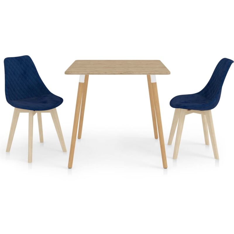 

vidaXL Juego de Comedor 3 Piezas Azul Modelo 4 - Azul