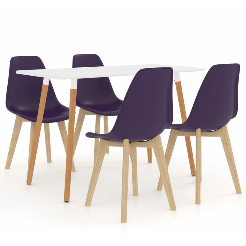 

Juego de comedor 5 piezas morado oscuro