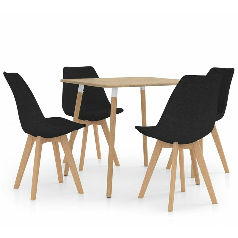 

Juego de comedor 5 piezas negro