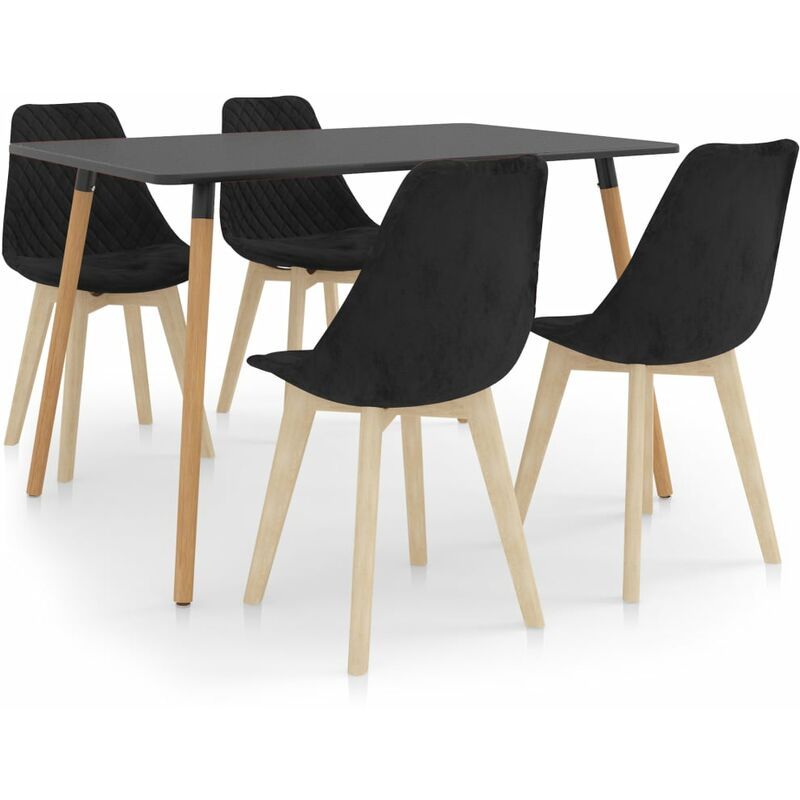 

Juego de comedor 5 piezas negro