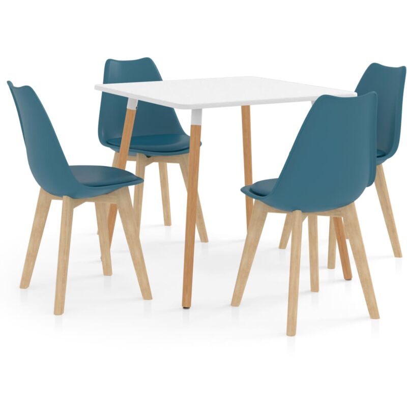 

vidaXL Juego de Comedor 5 Piezas Turquesa Modelo 1 - Turquesa