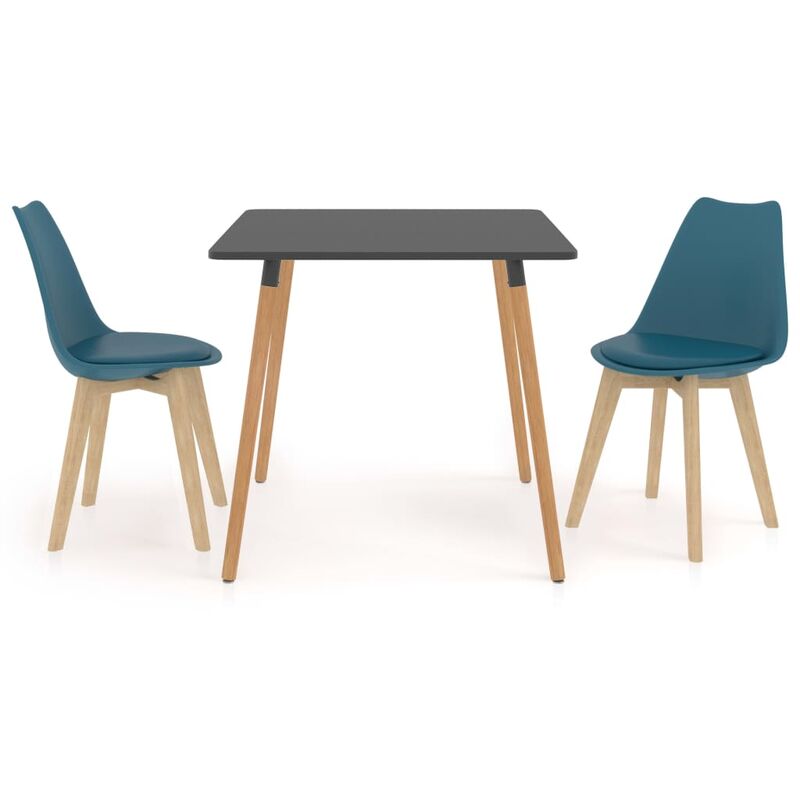 

vidaXL Juego de Comedor 3 Piezas Turquesa Modelo 3 - Turquesa
