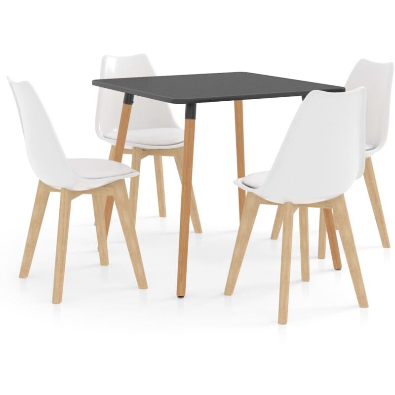 

vidaXL Juego de Comedor 5 Piezas Blanco Modelo 3 - Blanco