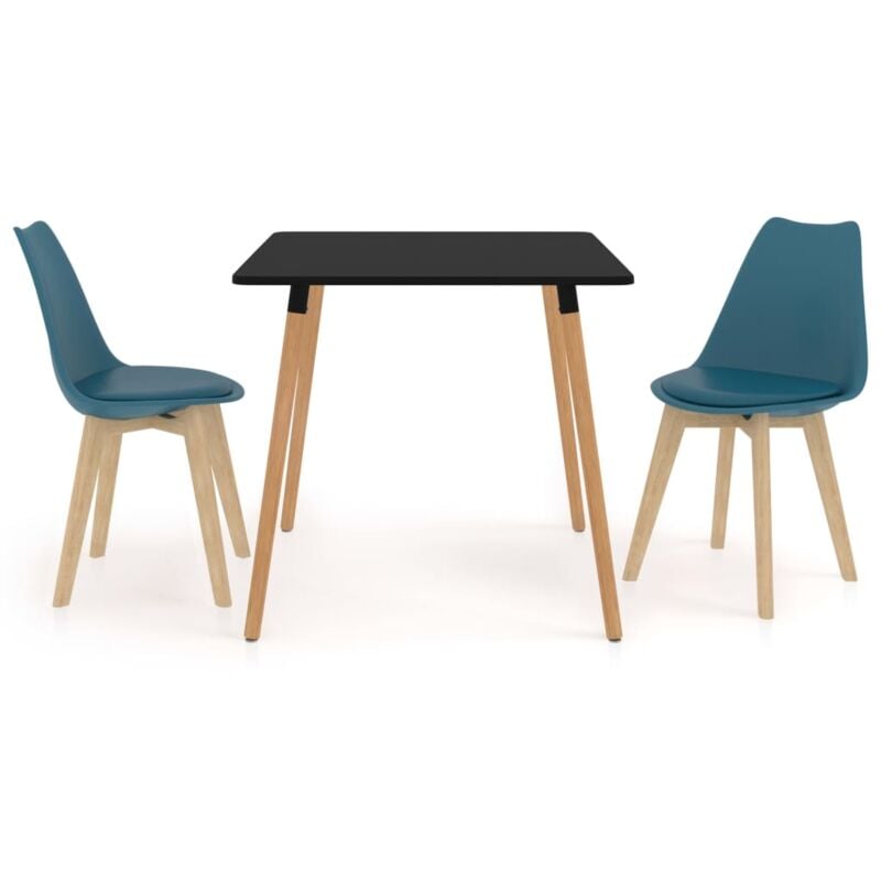 

vidaXL Juego de Comedor 3 Piezas Turquesa Modelo 2 - Turquesa