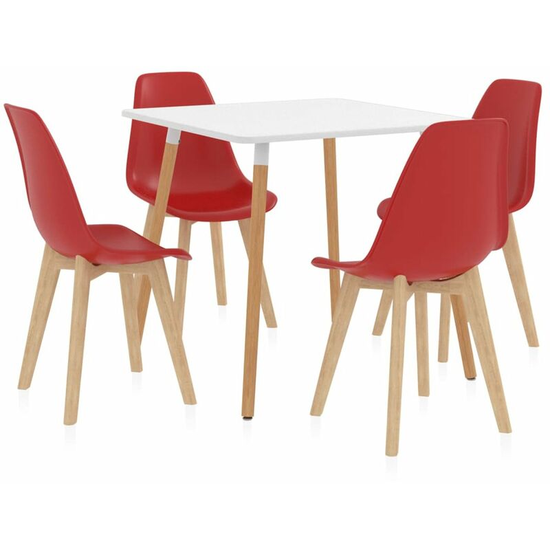 

Juego de comedor 5 piezas rojo