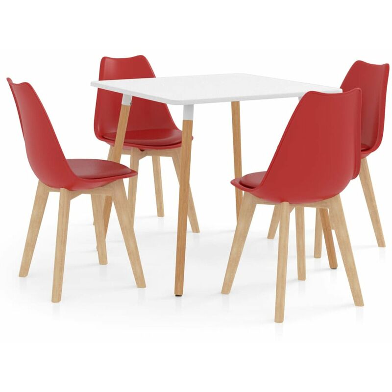 

Juego de comedor 5 piezas rojo