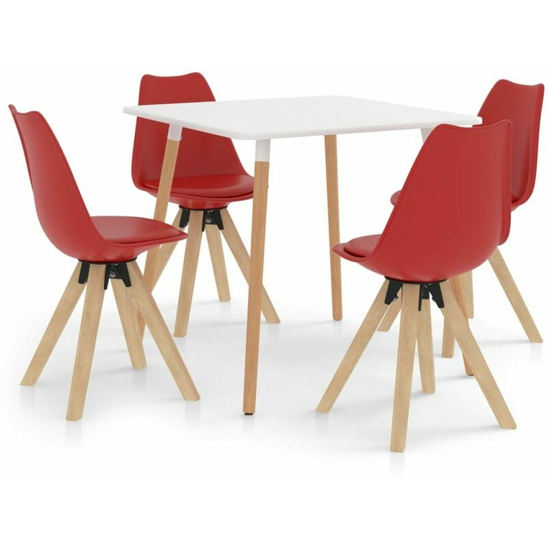 

Juego de comedor 5 piezas rojo