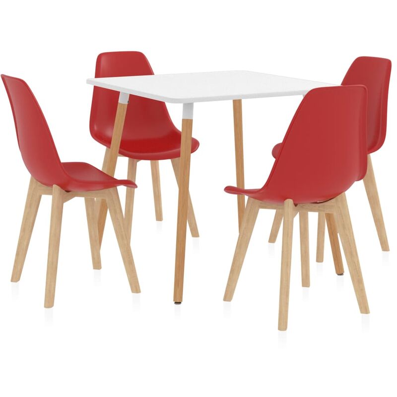 

Juego de comedor 5 piezas rojo
