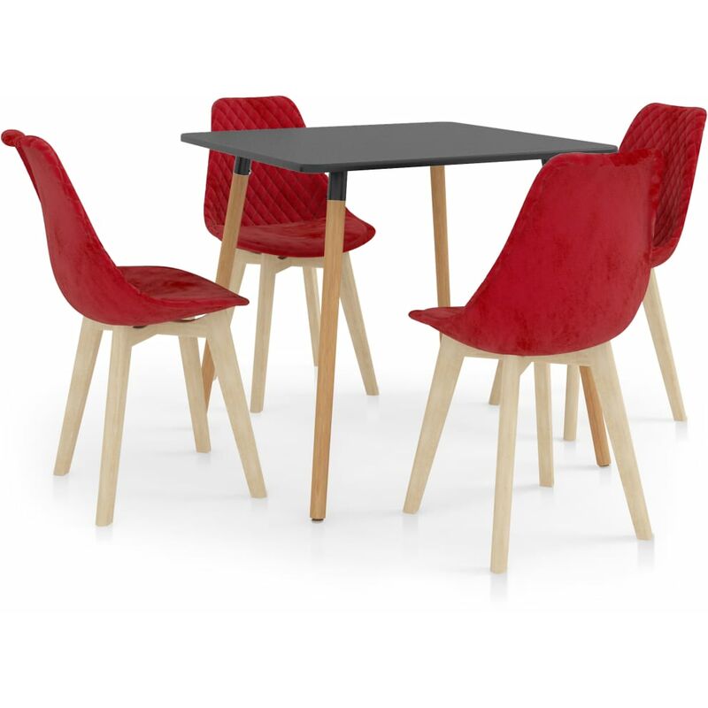 

Juego de comedor 5 piezas rojo
