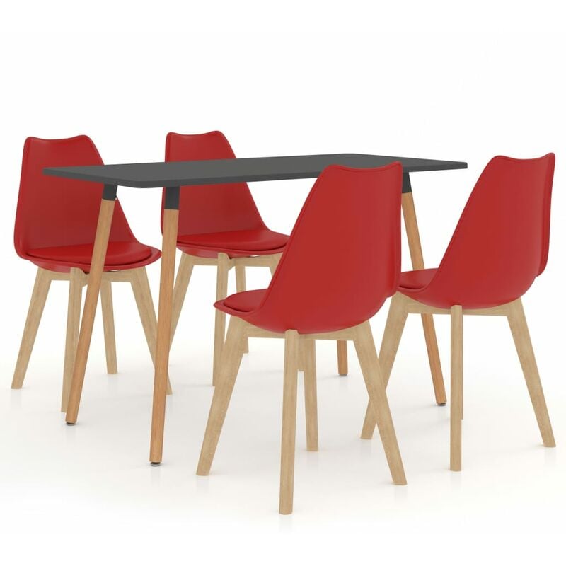 

Juego de comedor 5 piezas rojo